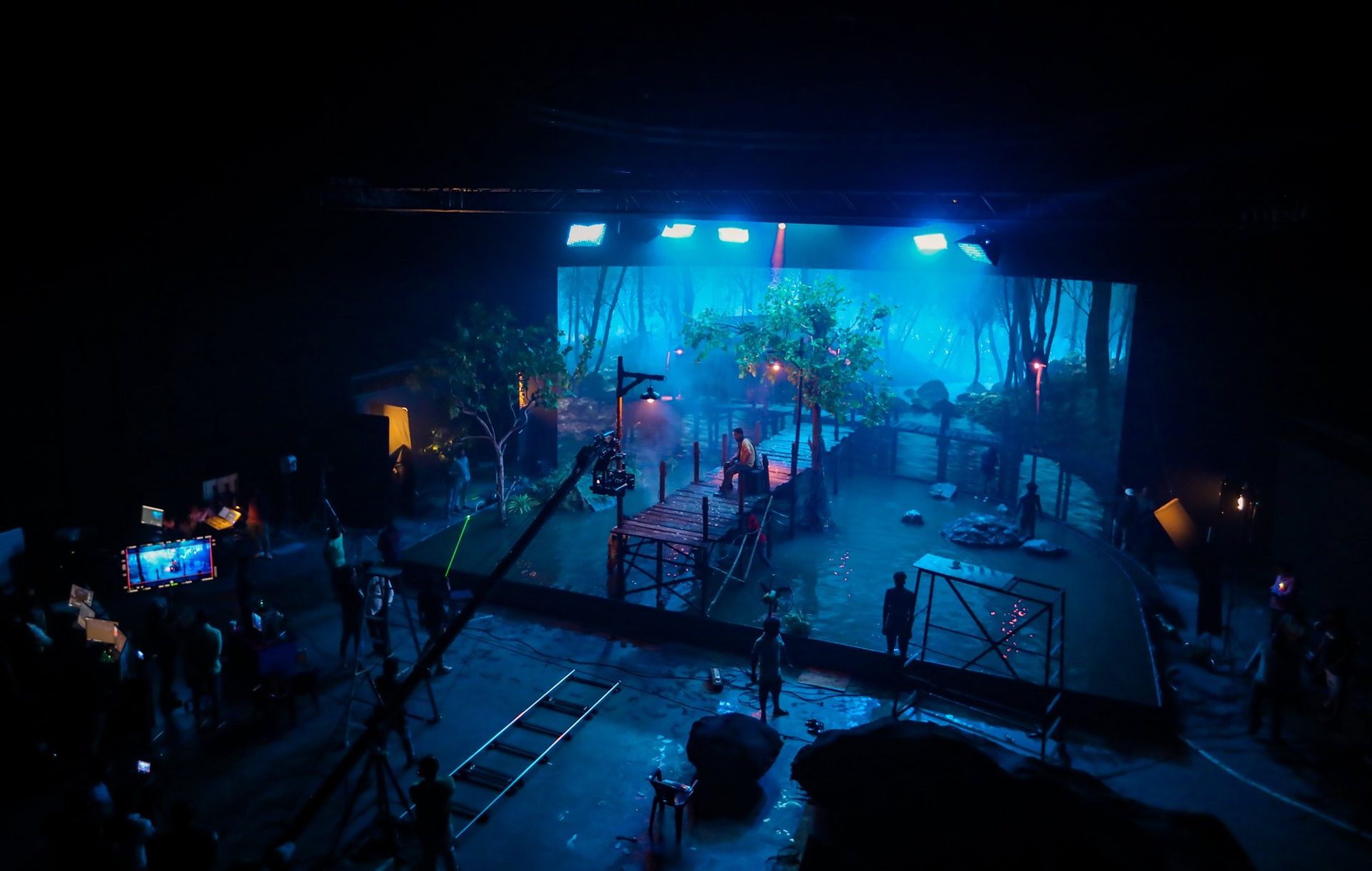 Night exterior on the ANR LED volume